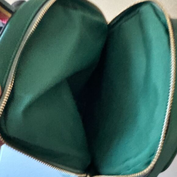 Coach (C2797) Court Light Teal Multi Colorblock Medium Pebbled Leather Backpack - Picture 10 of 12